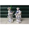 Image 1 : Vienna Woods Fine China Figures (2)(10"Tall)