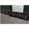Image 1 : CFQC Radio Tin Bus Advertising (Peter Bell & Dave McKinnon)(2)(Both Double-Sided)(70"x14")