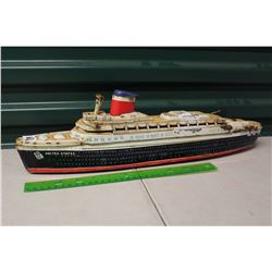 USA Friction Tin Cruise Ship (19"Long)