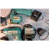 Image 2 : Makita Cordless Hammer Drill, Jig Saw W/Charger & Hydraulic Jack