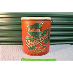 Burns' Shamrock Pure Lard Tin