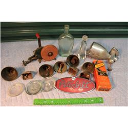 Bells, Glassware, Grinder, Dunlop Patching Kit, Etc