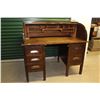 Image 1 : Wooden Roll Top Desk (48”x30”x45” Tall)