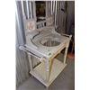 Image 3 : Ornate Washstand w/Mirror (38”x19”x73” Tall)
