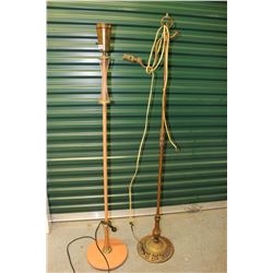 Two Standing Lamps (5Ft Tall) w/Power Surger