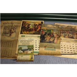 Lot of Assorted Calendars (5)(Dated 1941, 1948, 1952, 1959,&1960)