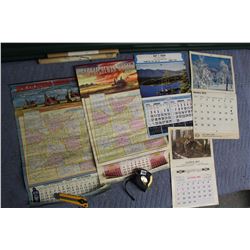 Lot of Assorted Calendars (5)(Dated 1955, 1960, 1964, 1979,&1990)