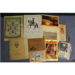 Lot of Assorted Calendars (8)(Dated 1947, 1955, 1969, 1973, 1978, 1981,& 1984 )