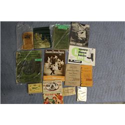 Lot of Informational Books (Dancing Related, Gun Related, Etc)& Misc. (Needles, Valentine’s Postcard