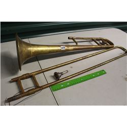 Antique Brass Trombone (Grange, Brae & Sons, Toronto) w/Case
