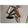 Image 1 : Pocket Knives (4)(RCMP, Canada, England, Mother of Pearl)
