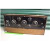 Image 1 : Early 1900s Oak Cased Radio (25”x12”x8”)