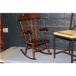 Rocking Chair & Wicker Chair