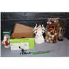 Image 1 : Fishing Rod & Christmas Decoration Figurines