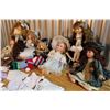 Image 2 : Lot of Antique Dolls (7) & Dress Up Clothing