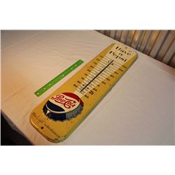 Metal Pepsi-Cola Advertising Thermometer