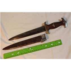 Dagger With Sheath (Eagle And Swastika On Handle, "Ulles Fur Deutlchland" On Blade)
