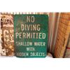 Image 4 : Signs (3) (Danger, No Diving Permitted, Caution