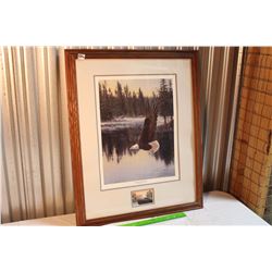 Framed "Land Of The Free" Print, By Derk Hansen, Numbered And signed