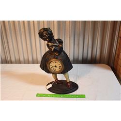 Vintage Cast Iron Model Clock
