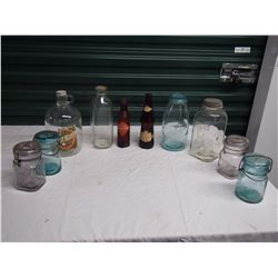Lot Of Vintage Bottles And Sealers