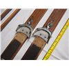 Image 2 : Vintage Wooden Ski's w/Poles