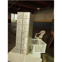 Metal Mailbox With Plastic Shelf Piece