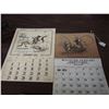 Image 2 : Vintage Calenders, Horse Business Card Holder, Welding Gloves Etc
