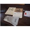 Image 4 : Vintage Calenders, Horse Business Card Holder, Welding Gloves Etc
