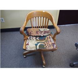 Antique Oak Office Chair