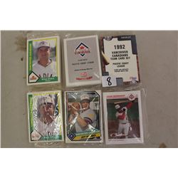 Lot of Vancouver Canadian Baseball Team Card Sets (6)
