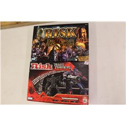 Risk Board Games (2)(Transformers & Lord of The Rings Editions)