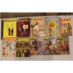 “The How And Why Wonder Book of”(6)(The Human Body, Rock & Minerals, Etc;)& “Classics Illustrated”(4