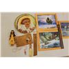 Image 1 : Lot of Aboriginal Related Items (3 Framed Photos, Doll, Beading, Knife, Etc;)