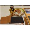 Image 4 : Lot of Aboriginal Related Items (3 Framed Photos, Doll, Beading, Knife, Etc;)