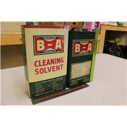 Service B-A Products Tins, The British American Oil Company LTD.(2)(Cleaning Solvent and Oil Tin)