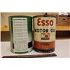 Image 4 : Tin Cans (2) “Hot-Shot” Anti-Freeze & “Esso” Motor Oil (All Emptied)