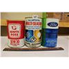 Image 1 : Motor Oil Tin Cans (3)(Ford, White Rose& AllState)(All Emptied)