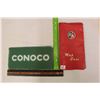 Image 1 : Conoco Glass Sign& BA Map Case w/Maps (Ontario, Manitoba& Saskatchewan)