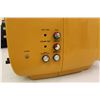 Image 2 : Yellow Vintage Toshiba Blackstripe Television (18”x13”x16”)
