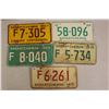 Image 1 : Saskatchewan License Plates (5)(1967-71)