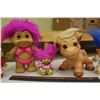 Image 4 : Lot of Troll Dolls (8) & Troll Horse