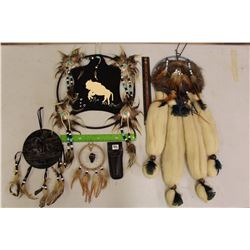 Lot of Dream Catchers (4)& Pocket Knife w/Case