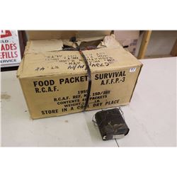 1959 Food Packet Survival R.C.A.F (Box of 41 Packets)