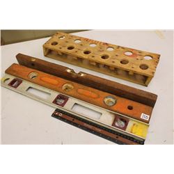 Levelers (3)& Wooden Holder