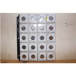 Page of 20 Special Quarters: 1973 to 2015 (Various Years & Designs)(Face Value- $5.00)