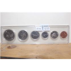 1974 Year Coin Set In Plastic Holder