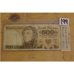 Poland $500 Bill