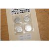 Image 5 : Collection War Time 1 Cent 1940 to 1945, George V 5 Cent Coins- 1929, 1930, 1931, 1932, 1929& 800 Fi