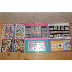 100 Stamp Packages (4)- Historic Canadian Stamps- 16 Different- 1932 1 Cent& Historic U.S. Stamps (1